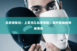 北京侦探社：上官月儿私家侦探：揭开真相的神秘身影