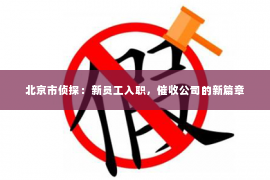 北京市侦探：新员工入职，催收公司的新篇章