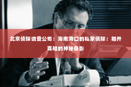 北京侦探调查公司：海南海口的私家侦探：揭开真相的神秘身影