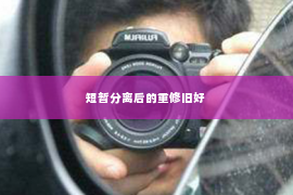 短暂分离后的重修旧好