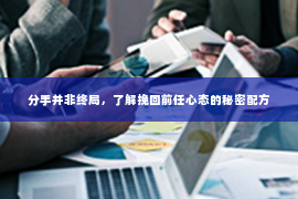 分手并非终局，了解挽回前任心态的秘密配方