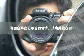 挽回白羊座分手后的爱情，成功关键在哪？