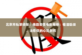 北京市私家侦探：挽回爱情电影推荐：催泪动漫，治愈你的心灵创伤
