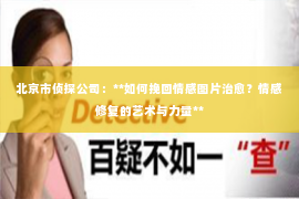 北京市侦探公司：**如何挽回情感图片治愈？情感修复的艺术与力量**