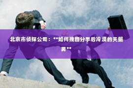 北京市侦探公司：**如何挽回分手后冷漠的天蝎男**